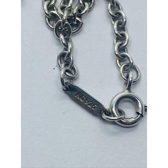 20" Tiffany & Co. 3mm Large Link Rolo Chain Necklace in Sterling Silver - Picture 4 of 9